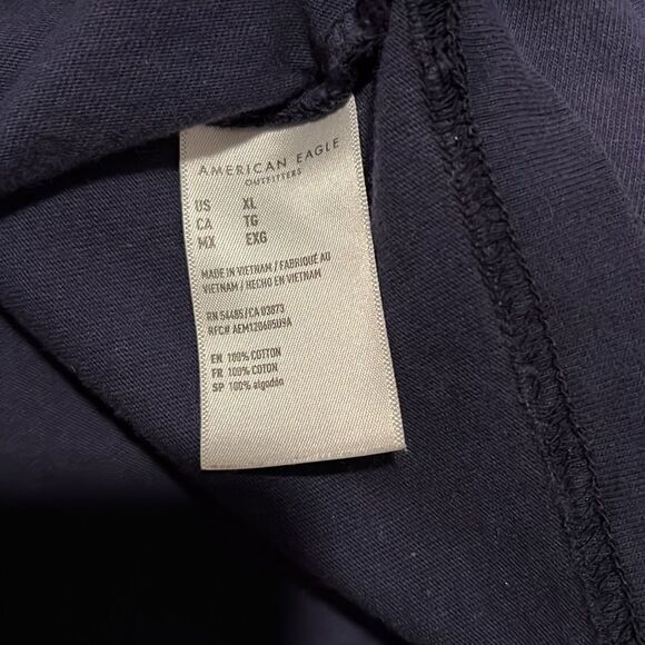 American Eagle AE Cotton Short Sleeve Tee Shirt Ombré Blue size XL - Picture 7 of 8